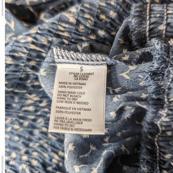 Paper Crane Navy and White Blouse - Picture 7 of 7